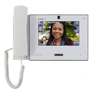 Aiphone IX-MV7-HW-JP TAA compliant IP touchscreen video master station with privacy handset