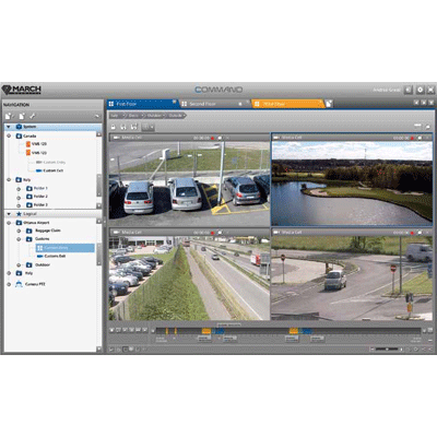 March Networks Command CCTV software with web-based interface for anytime video access
