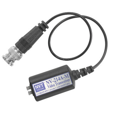 NVT NV-214A-M single channel passive transceiver (coax pigtail & Male BNC)