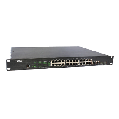 OT Systems ET24122MPp-S web-smart 24-port 10/100Base-TX (PoE+) Ethernet switch