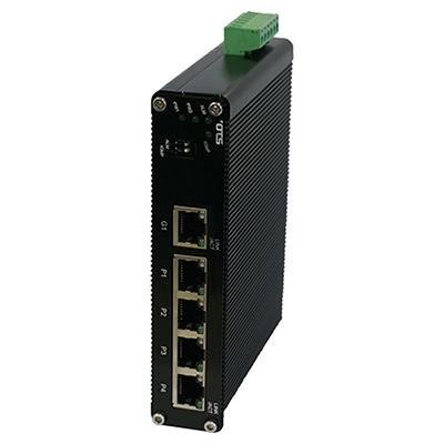 OT Systems ET5200Pp-DR industrial IP CCTV self-configured 5-port 10/100/1000Base-TX (4-port PoE+) Ethernet Switch