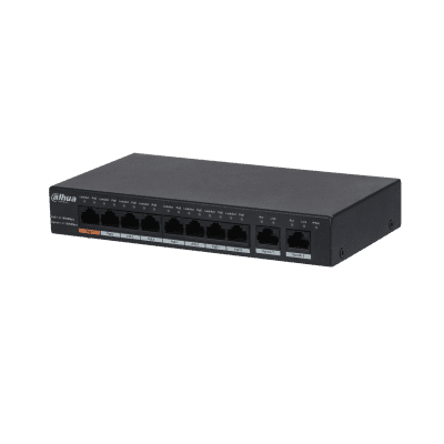 Dahua Technology PFS3010-8GT-96 10-Port Gigabit Unmanaged Desktop Switch with 8-Port PoE