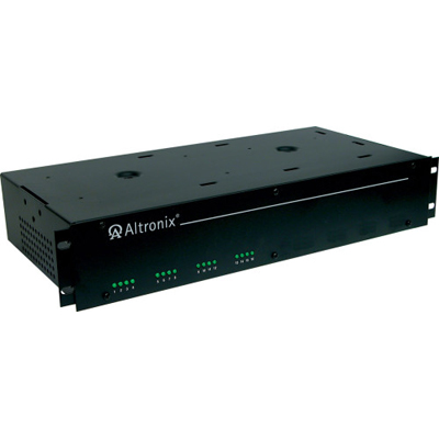 Altronix R2416220 CCTV Power Supply, 16 Fused Outputs, 24/28VAC @ 8A, 220VAC, 2U