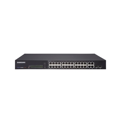 Hanwha Techwin America SPS-2410R - 24-Port 10/100 PoE Switch