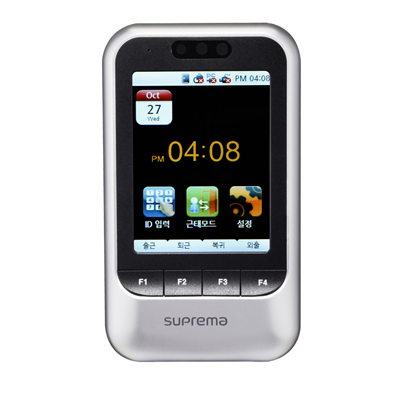 Suprema touchscreen IP access control terminal with face detection feature