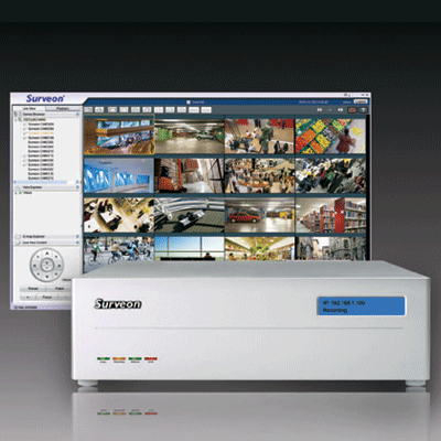Surveon NVR1000-1032A network video recorder with E-map monitoring and management