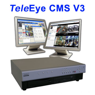 TeleEye CMS V3 - central monitoring station version 3.0 for 30 monitoring sites