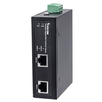 VIVOTEK AW-IHH-0100 industrial gigabit 95W PoH/PoE injector