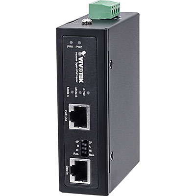 VIVOTEK AW-IHU-0100 industrial gigabit 60W UPoE injector