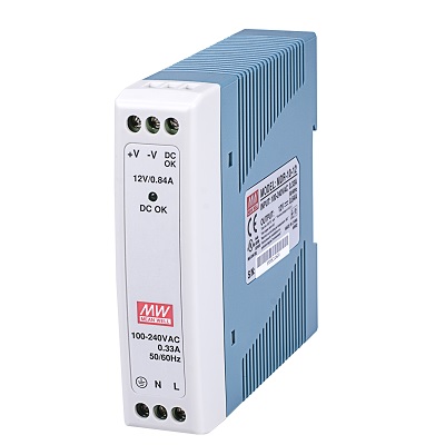 VIVOTEK MDR-10-5 10W single output industrial DIN rail power supply