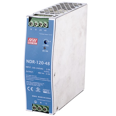 VIVOTEK NDR-120-12 120W single output industrial DIN rail