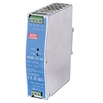 VIVOTEK NDR-75-12 75W single output industrial DIN rail