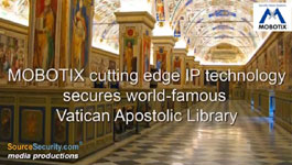 MOBOTIX DualNight M12D IP surveillance camera with RFID technology secures Vatican Library