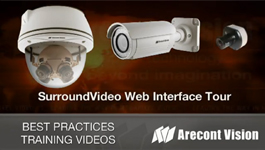 Arecont Vision SurroundVideo Series Megapixel IP Dome Camera Web Interface Tour