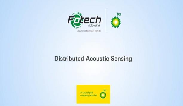 How does a distributed acoustic sensor monitor a perimeter or border?