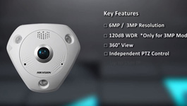 Hikvision 6 MP IR Fisheye camera