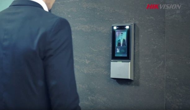 Hikvision wall mount face recognition terminal for cardless entry